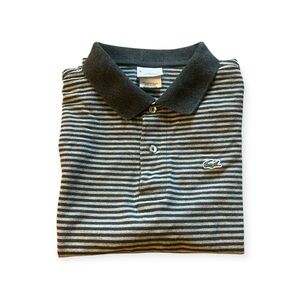 Lacoste Black and White Crop Top Sporty Style